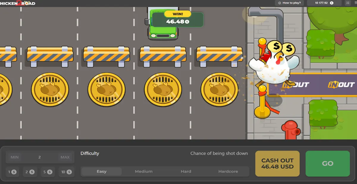 Chicken Road Versão 2.0 Gameplay - Cena 2
